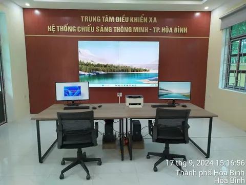 Nâng cấp hệ thống chiếu sáng hiệu suất cao, tiết kiệm năng lượng TP Hòa Bình