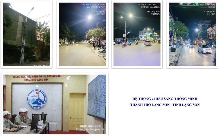 Hệ thống chiếu sáng thông minh TP Lạng Sơn