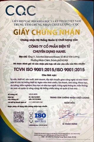 Giấy chứng nhận ISO 9001:2015