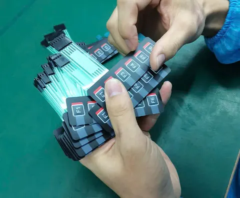 Lắp ráp phím màng tại xưởng sản xuất
